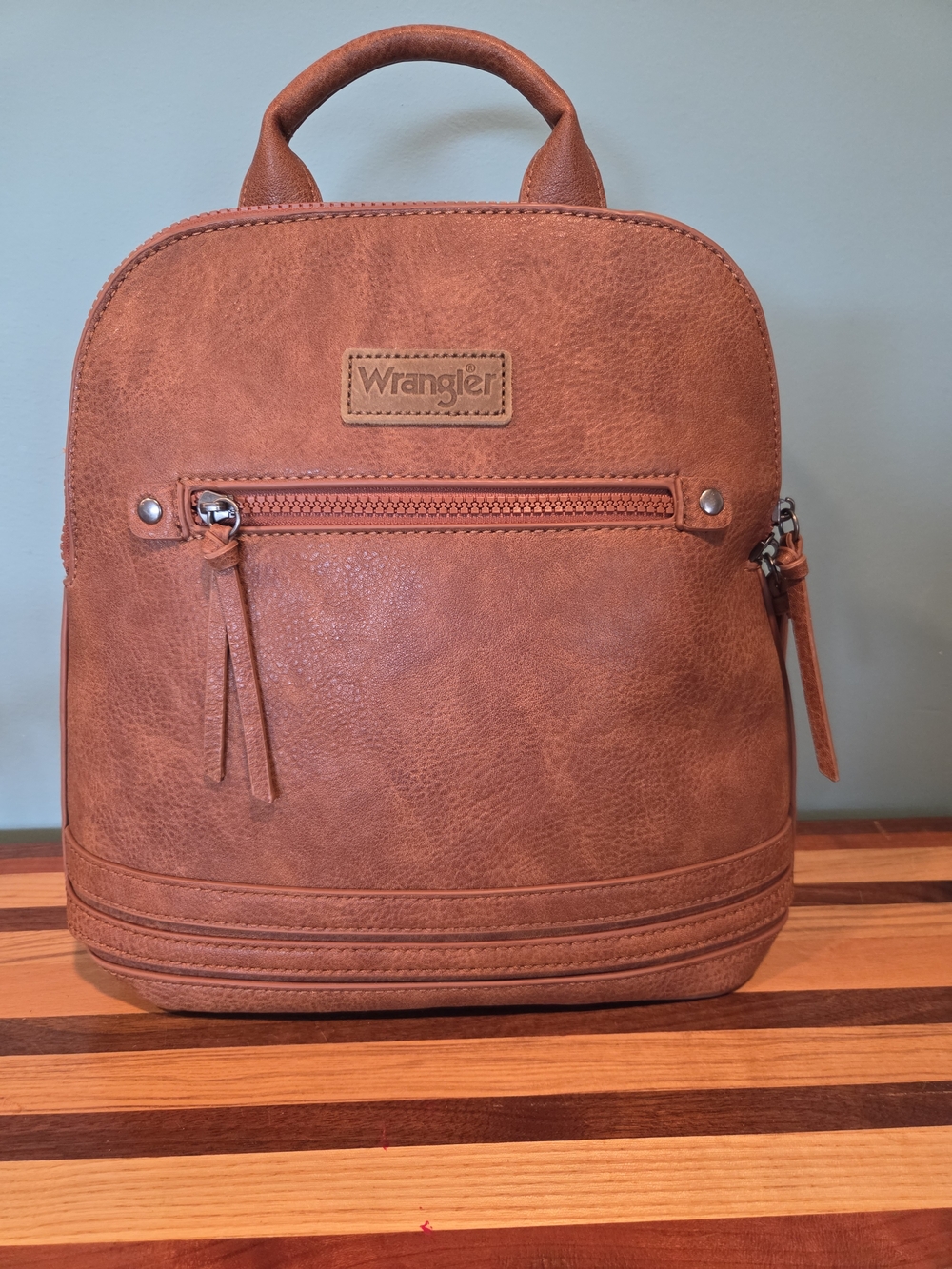 Wrangler Small Brown Backpack Purse (New Without Tags)
